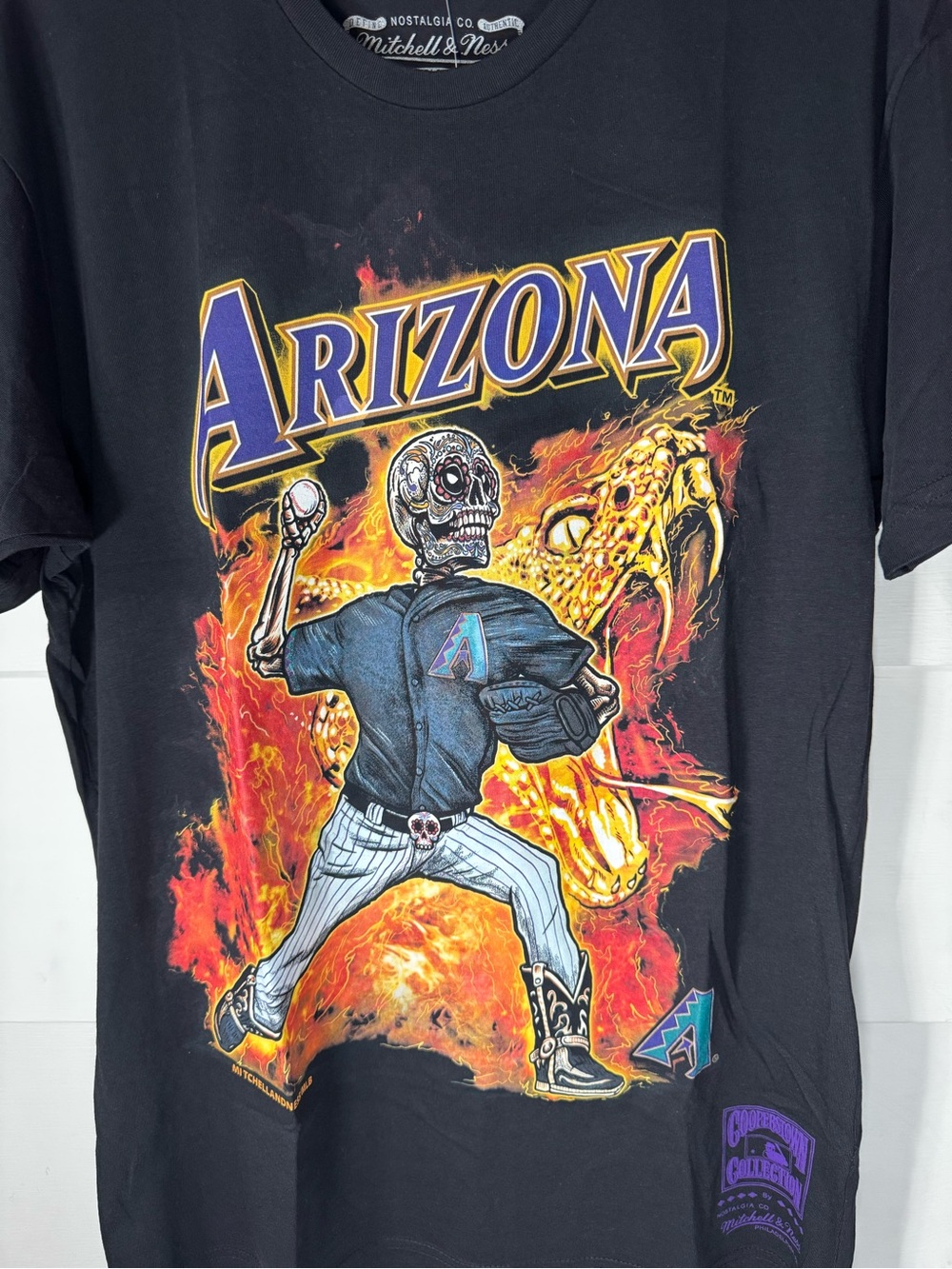 Arizona Diamondbacks Black Graphic Tee by Mitchell & Ness